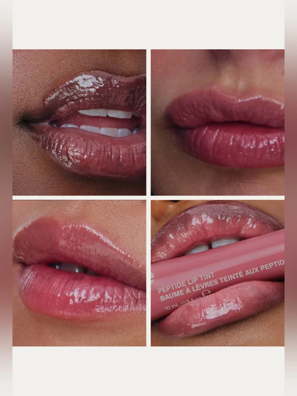 rhode  Peptide Lip Tint Nourishing Glaze Color: Salty Tan - soft mauve